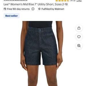 Lee Women's Dark Indigo Denim Shorts size 6